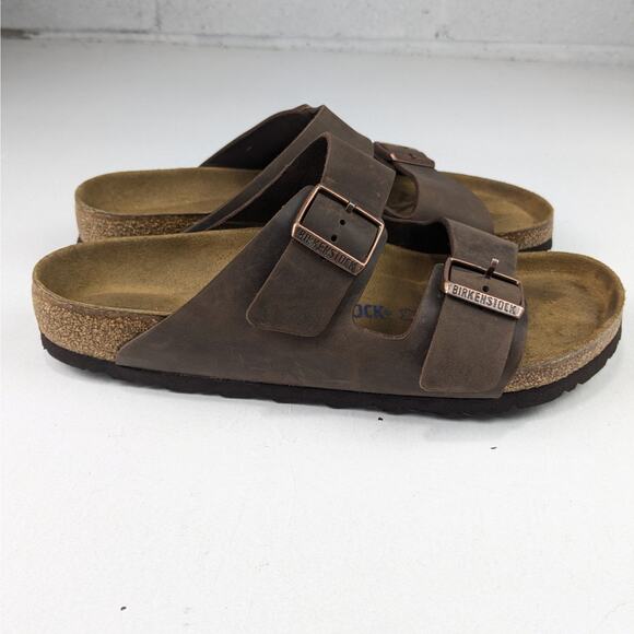 Birkenstock Arizona Habana Oiled Soft Footed Sandals - M9 W11 - Picture 1 of 8
